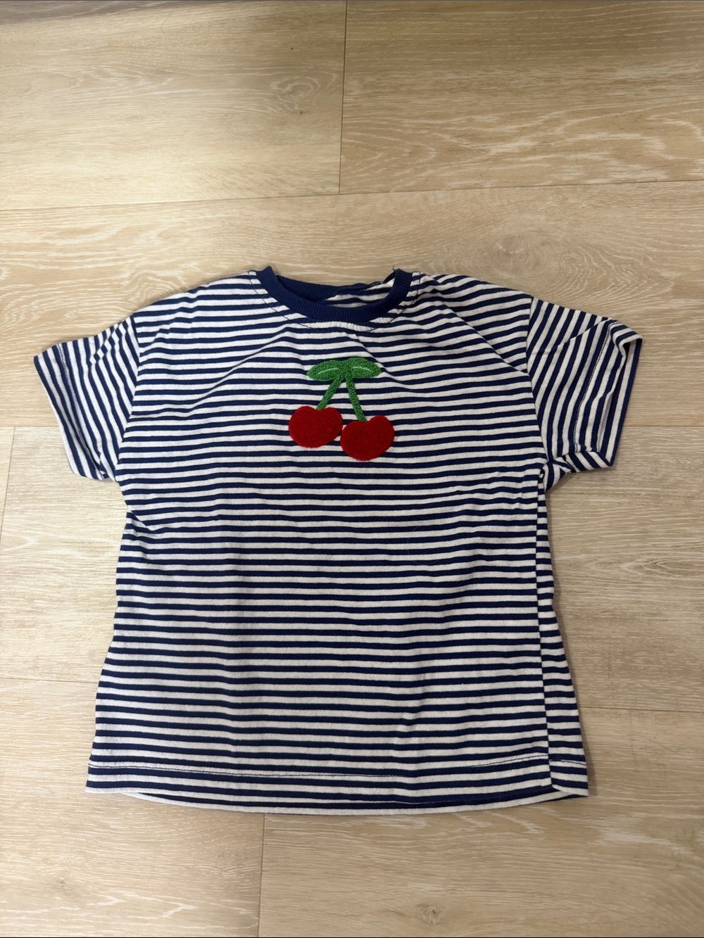 Zara Kids Striped Cherry Shirt
